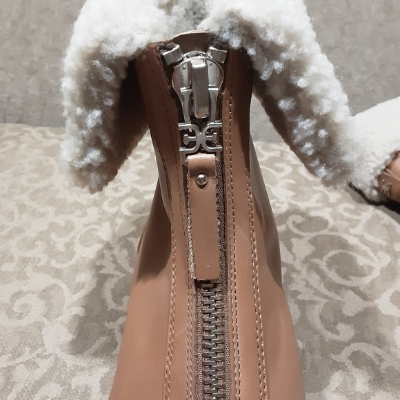 Sam Edelman Women's Sherpa Cuff Ankle Boots 8.5 - Picture 4 of 9